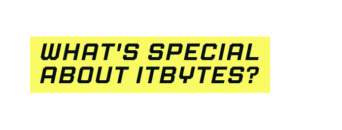 What s special about ITBYTES